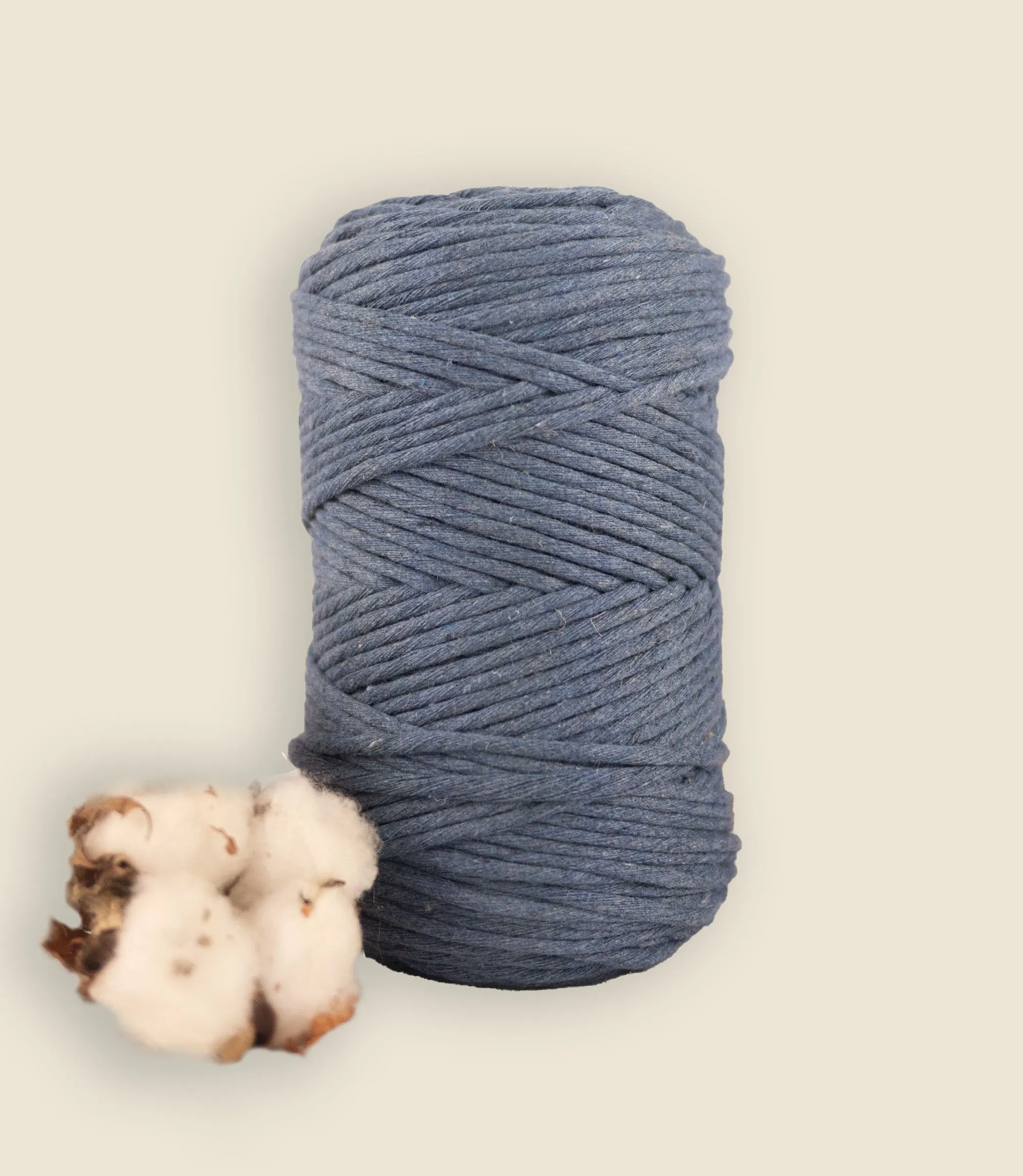 Single strand string, recycled cotton 500 g