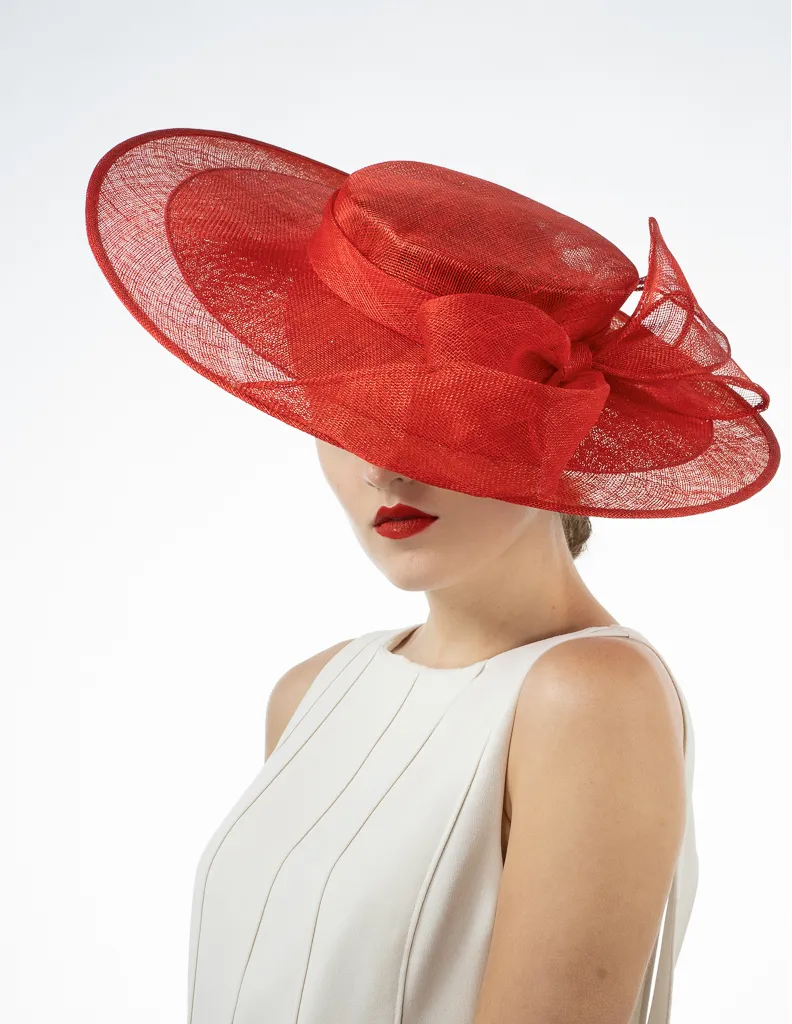 soft boater ~ red