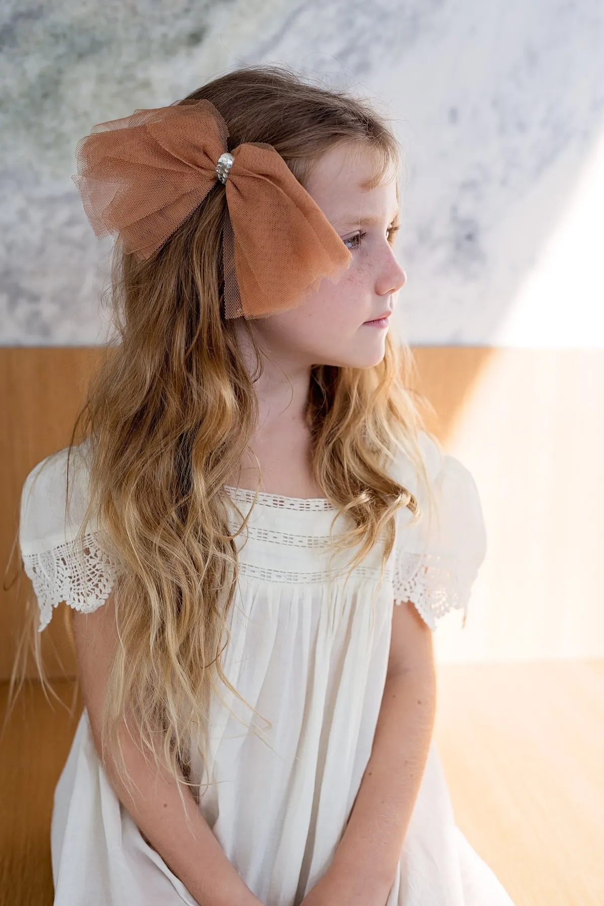 Soft Tulle Strips CLIP   WRAP - Coral