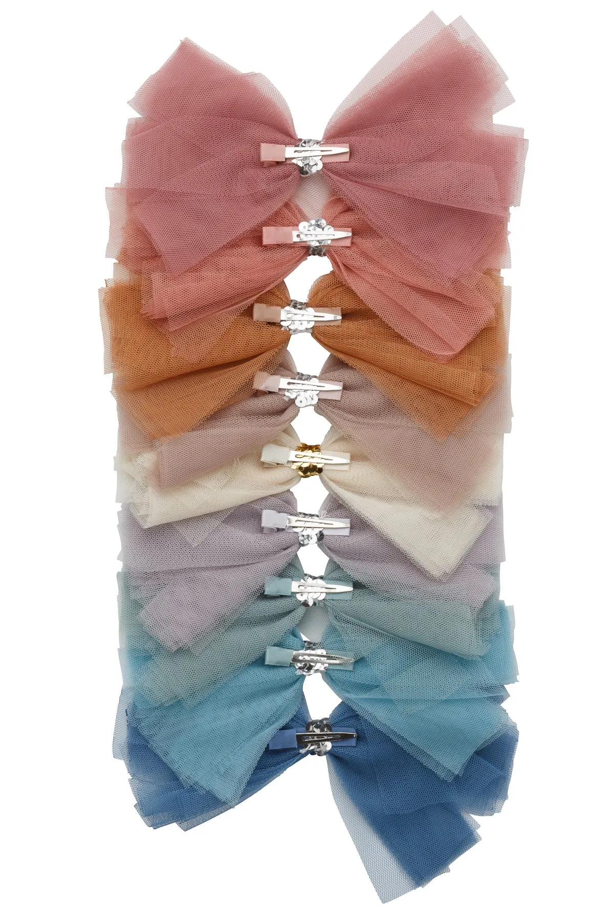 Soft Tulle Strips CLIP   WRAP - Coral
