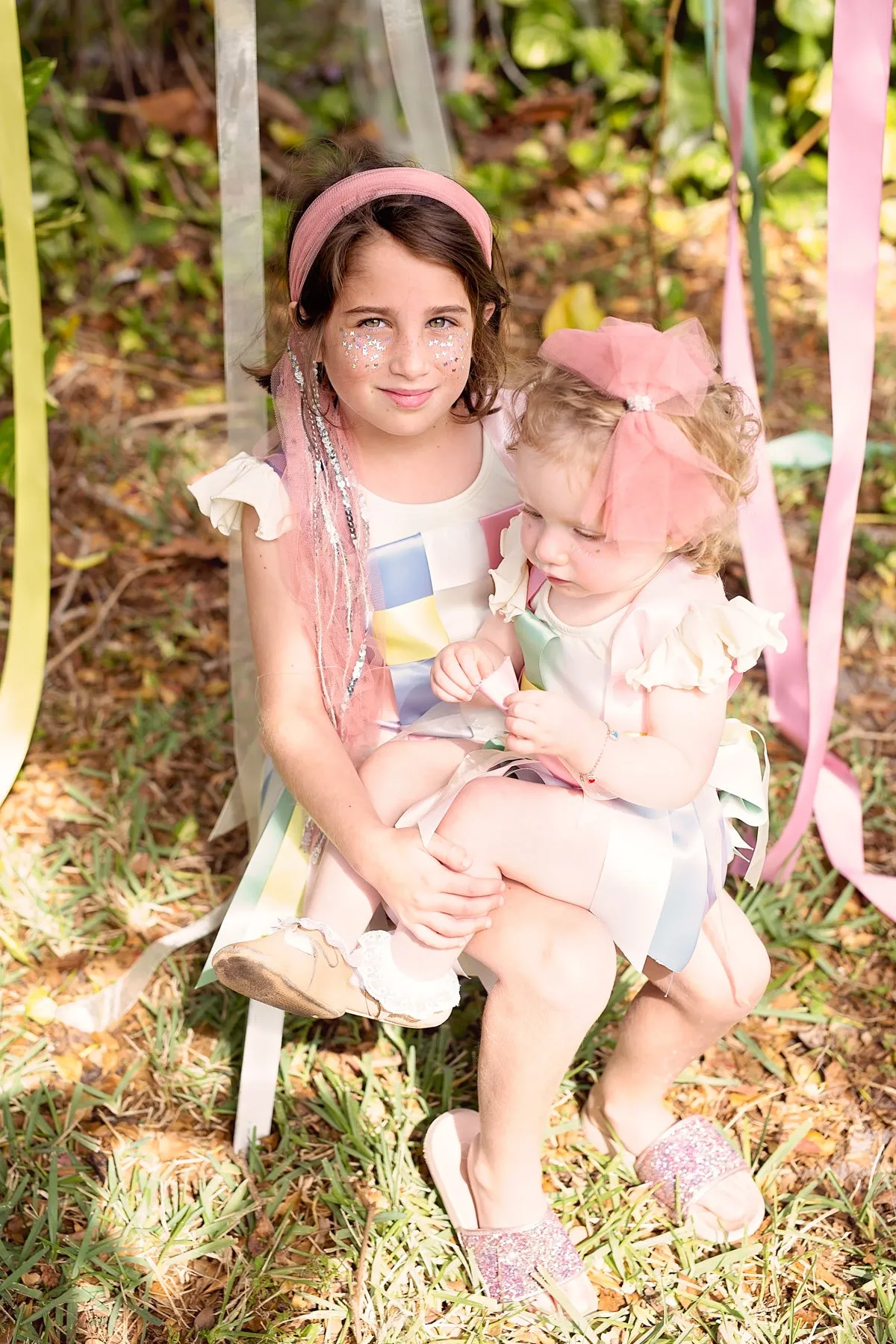 Soft Tulle Strips CLIP   WRAP - Coral
