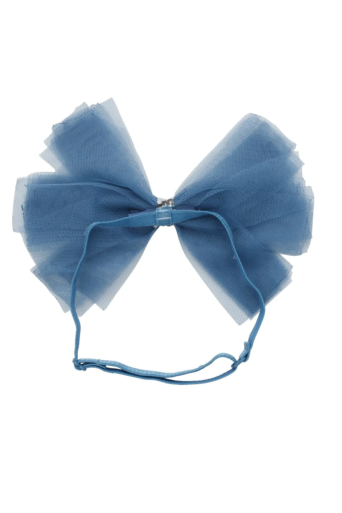 Soft Tulle Strips CLIP   WRAP - Smoke Blue