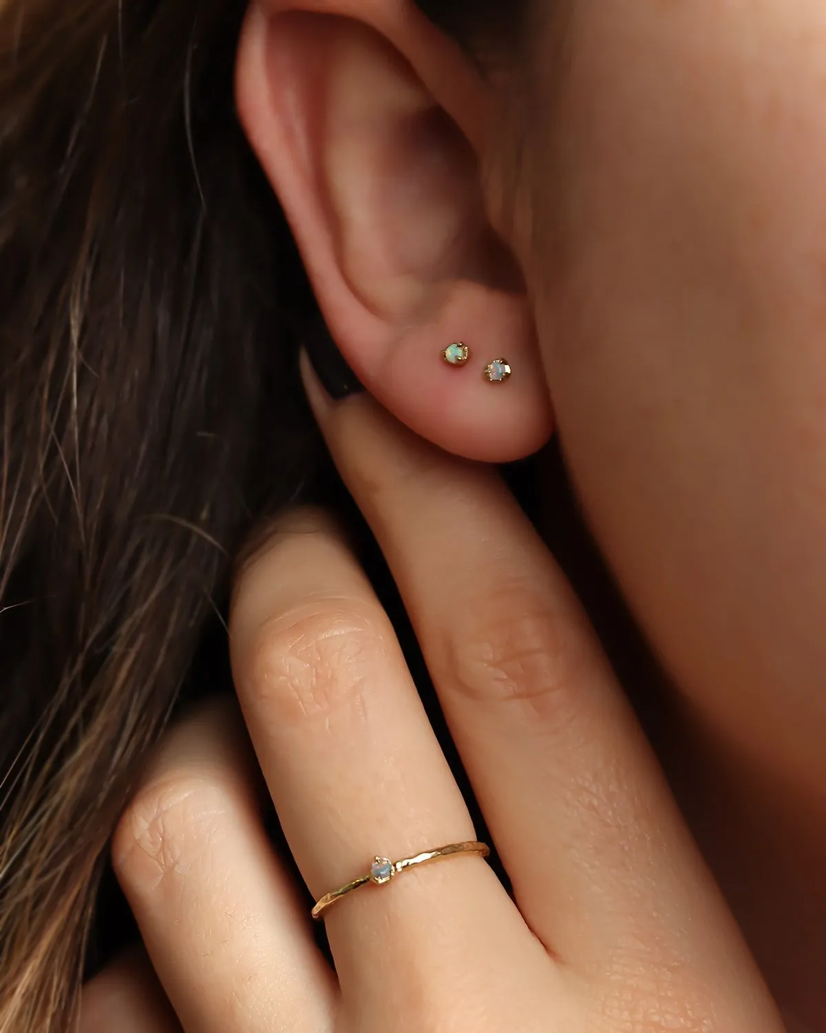 Solid 10k Gold Birthstone Studs