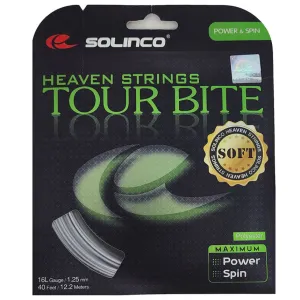 Solinco Tour Bite Soft 16L/1.25 Tennis String (Silver)