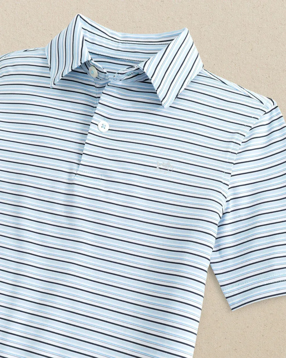 Southern Tide Boys Driver Oyster Creek Stripe Polo