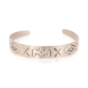 Southwestern Sterling Child's Bracelet
