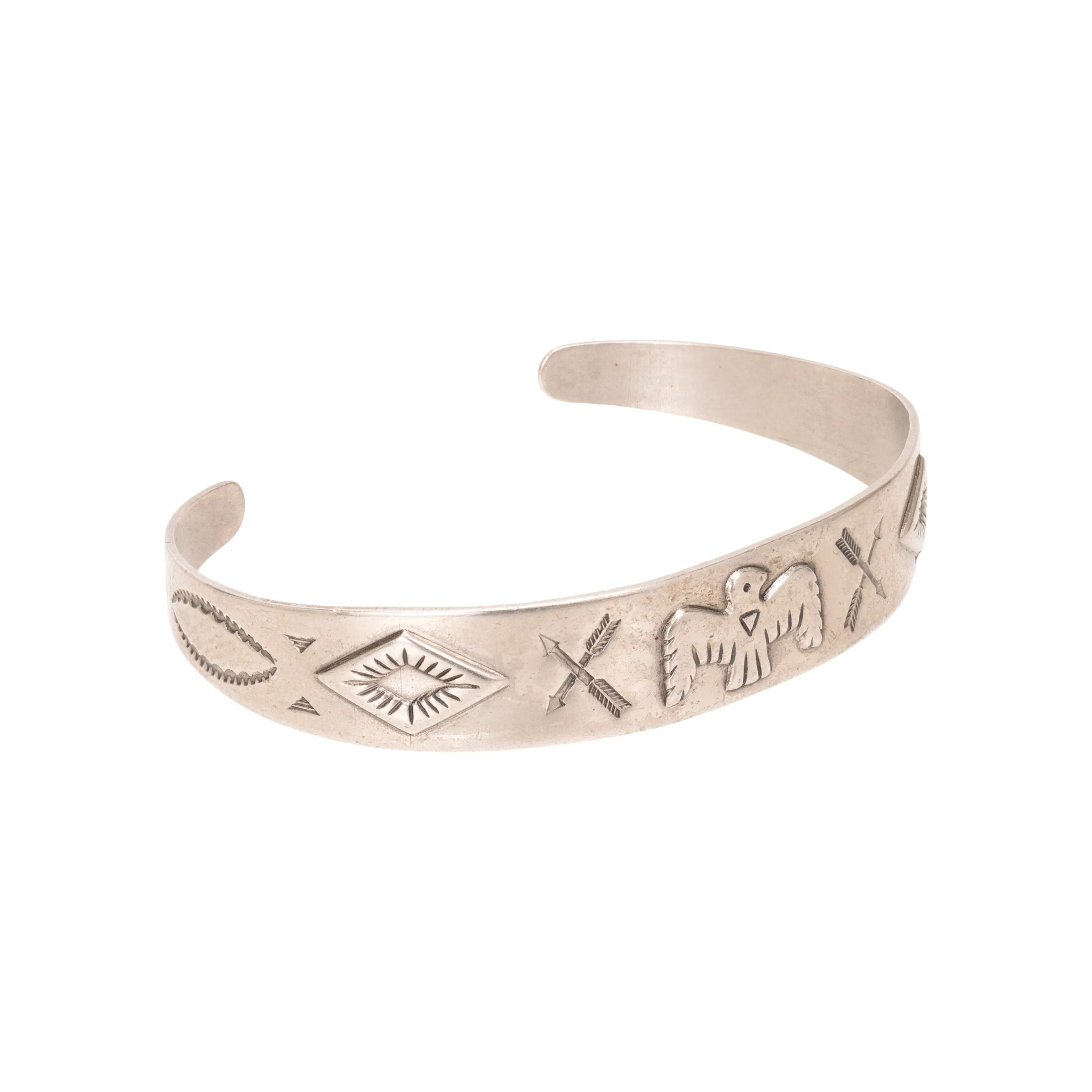 Southwestern Sterling Child's Bracelet