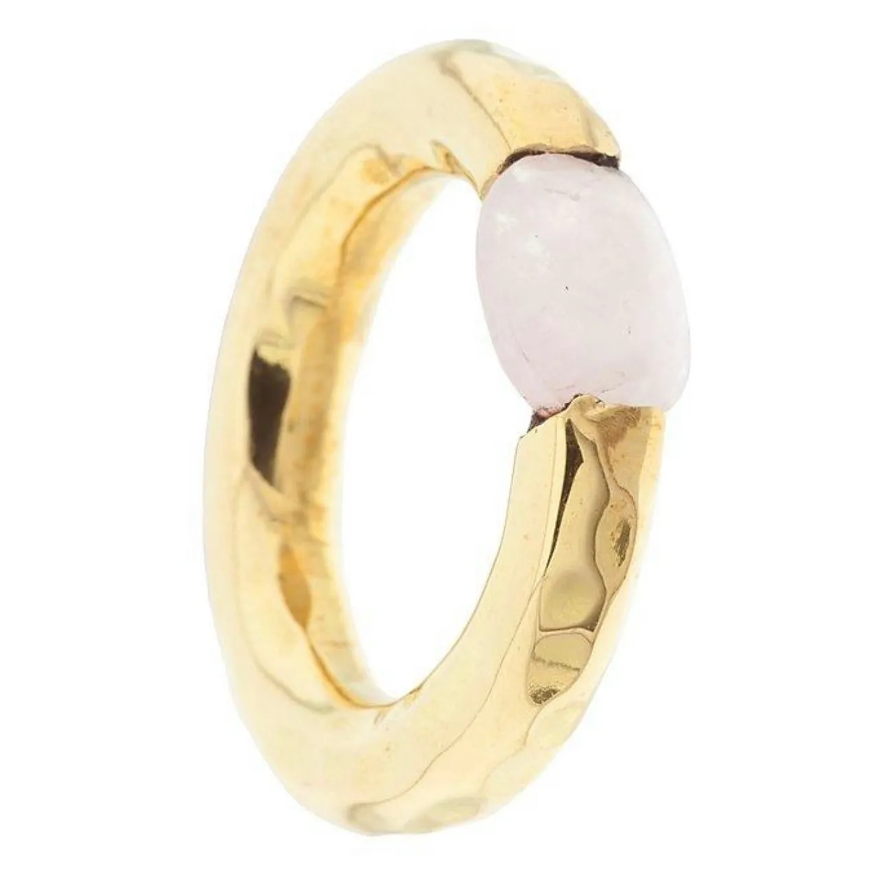 Stacking Brass Ring Citrine