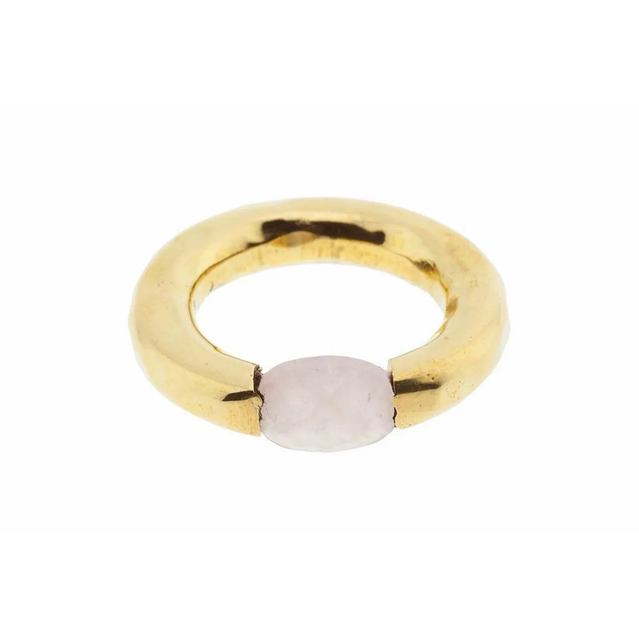Stacking Brass Ring Citrine