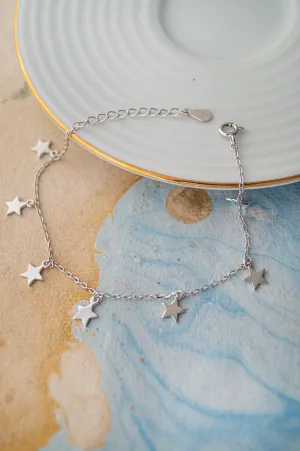 Star Charmer Sterling Silver Chain Bracelet