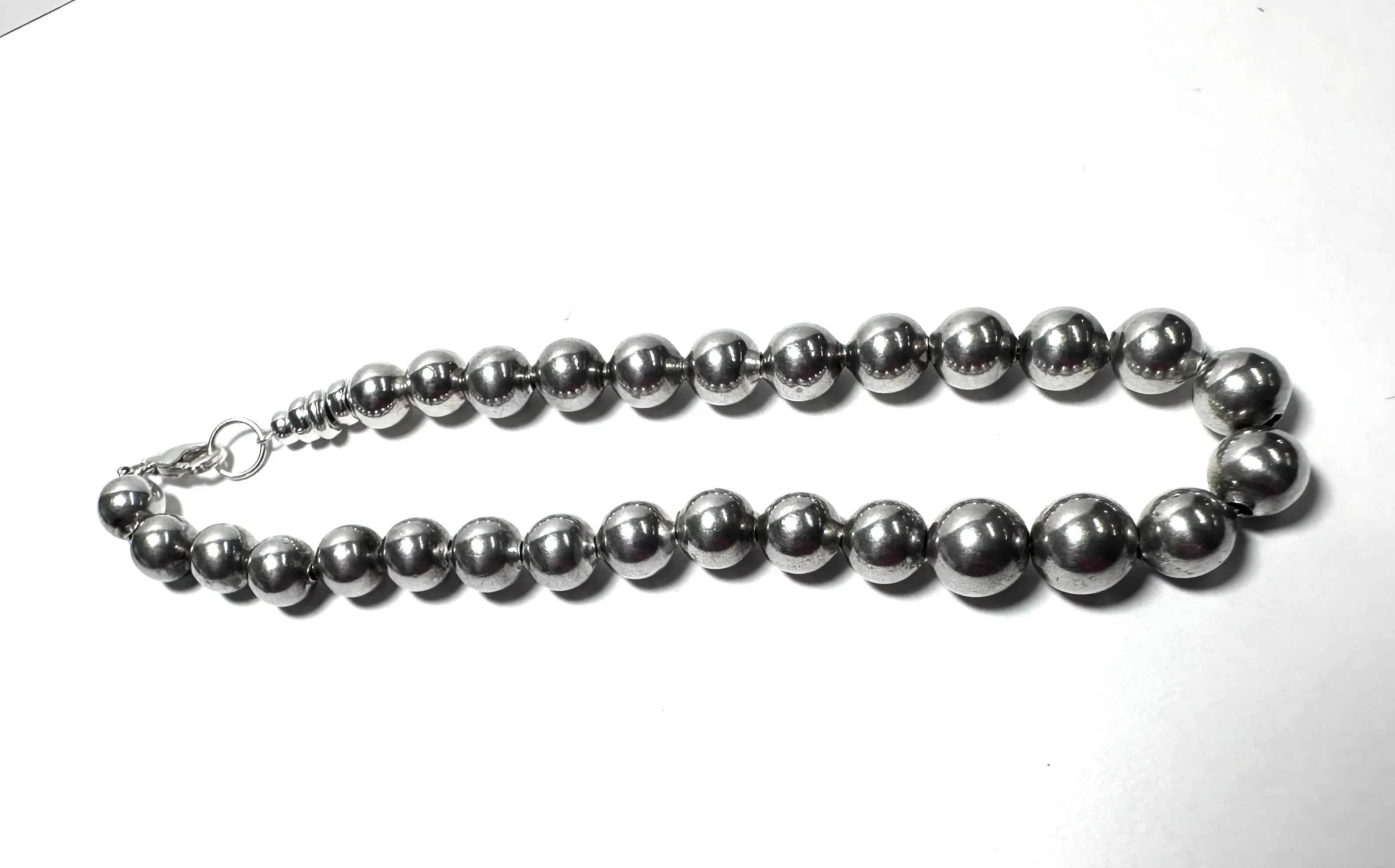 Sterling Silver Beaded Bracelet