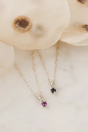 Sterling Silver Birthstone Pendant