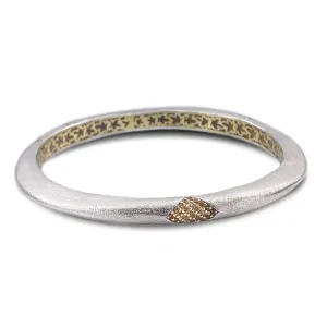 Sterling Silver Citrine Wave Bracelet - 5mm