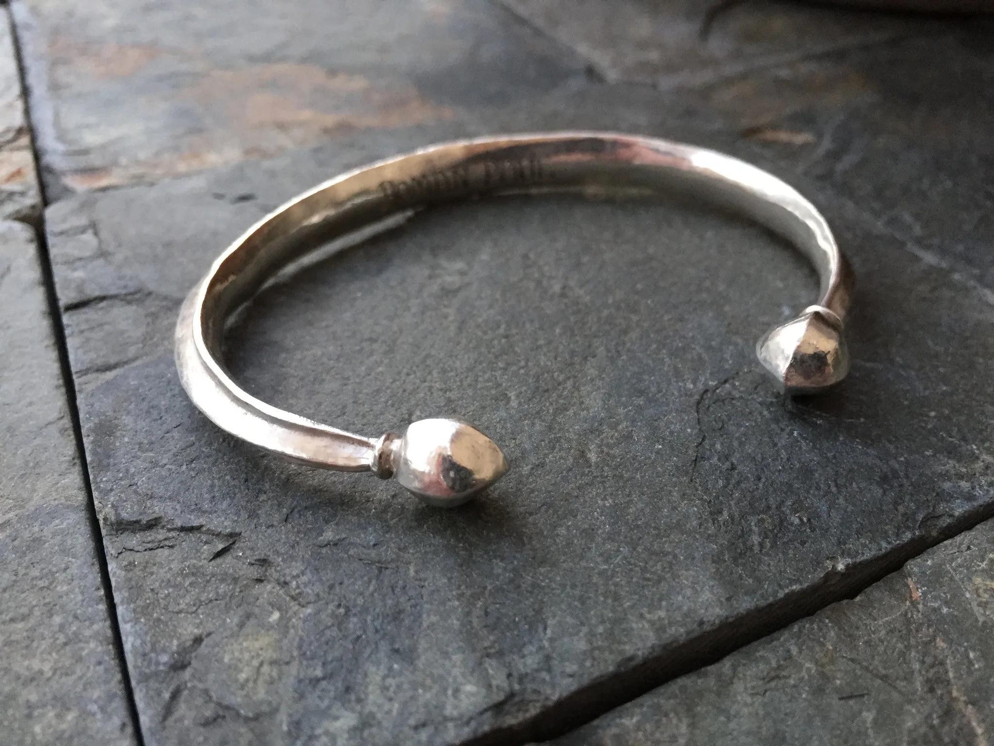 Sterling Silver Cuff Bracelet Ancient Rome Style