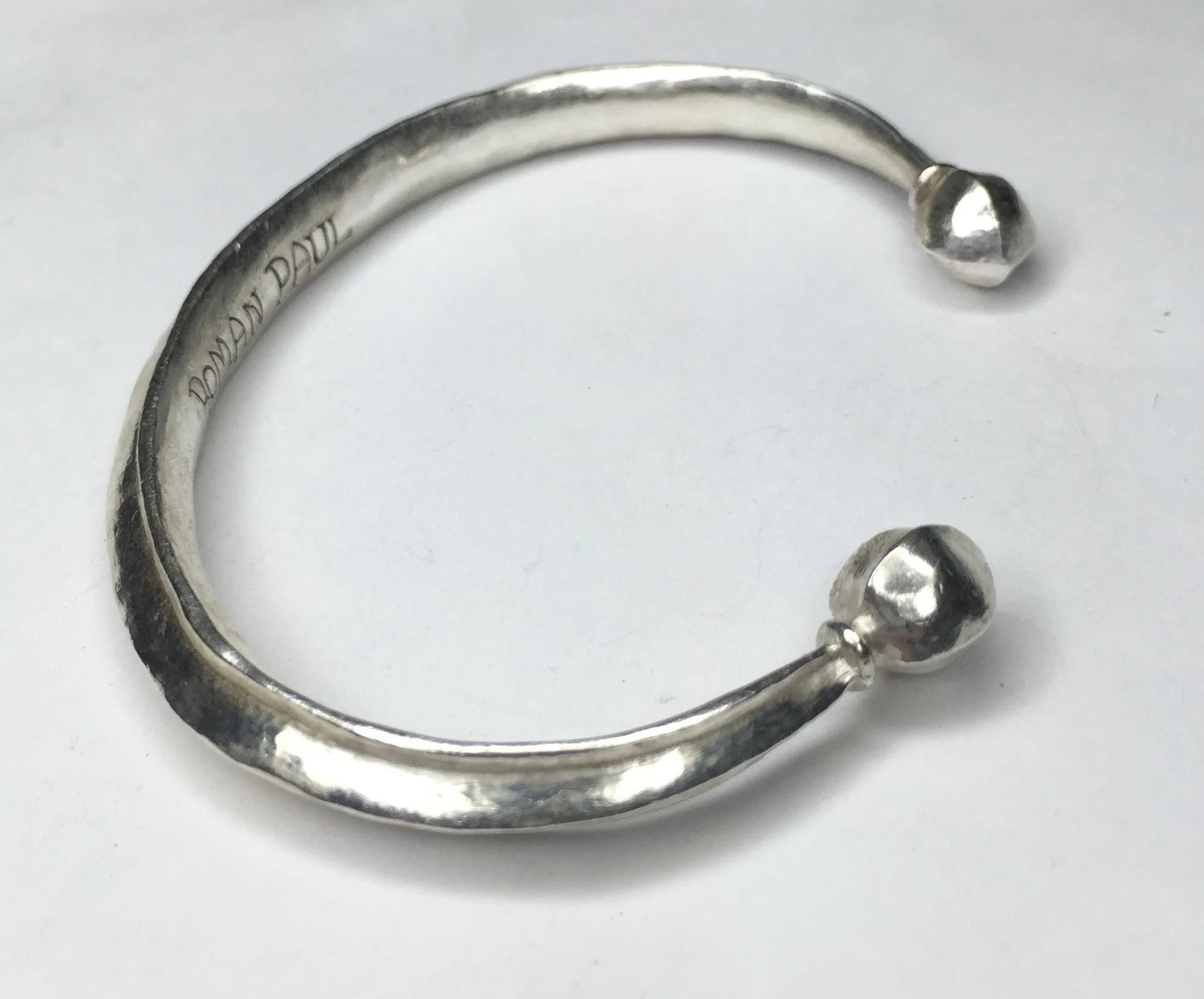 Sterling Silver Cuff Bracelet Ancient Rome Style