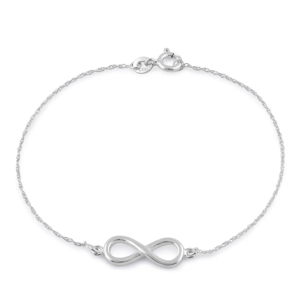 Sterling Silver Infinity Bracelet