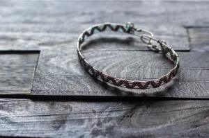 Sterling Silver Pyramid Weave Bracelet