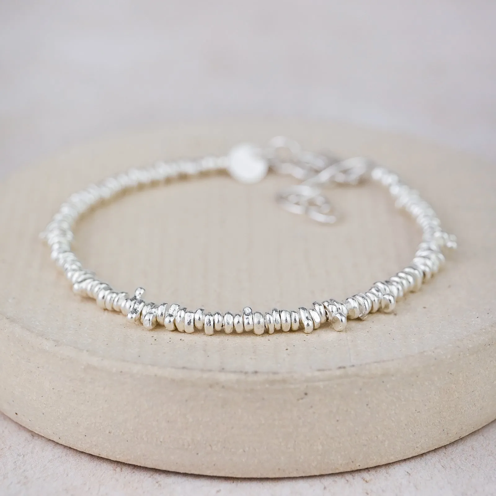 Sterling Silver Small Nugget Bracelet