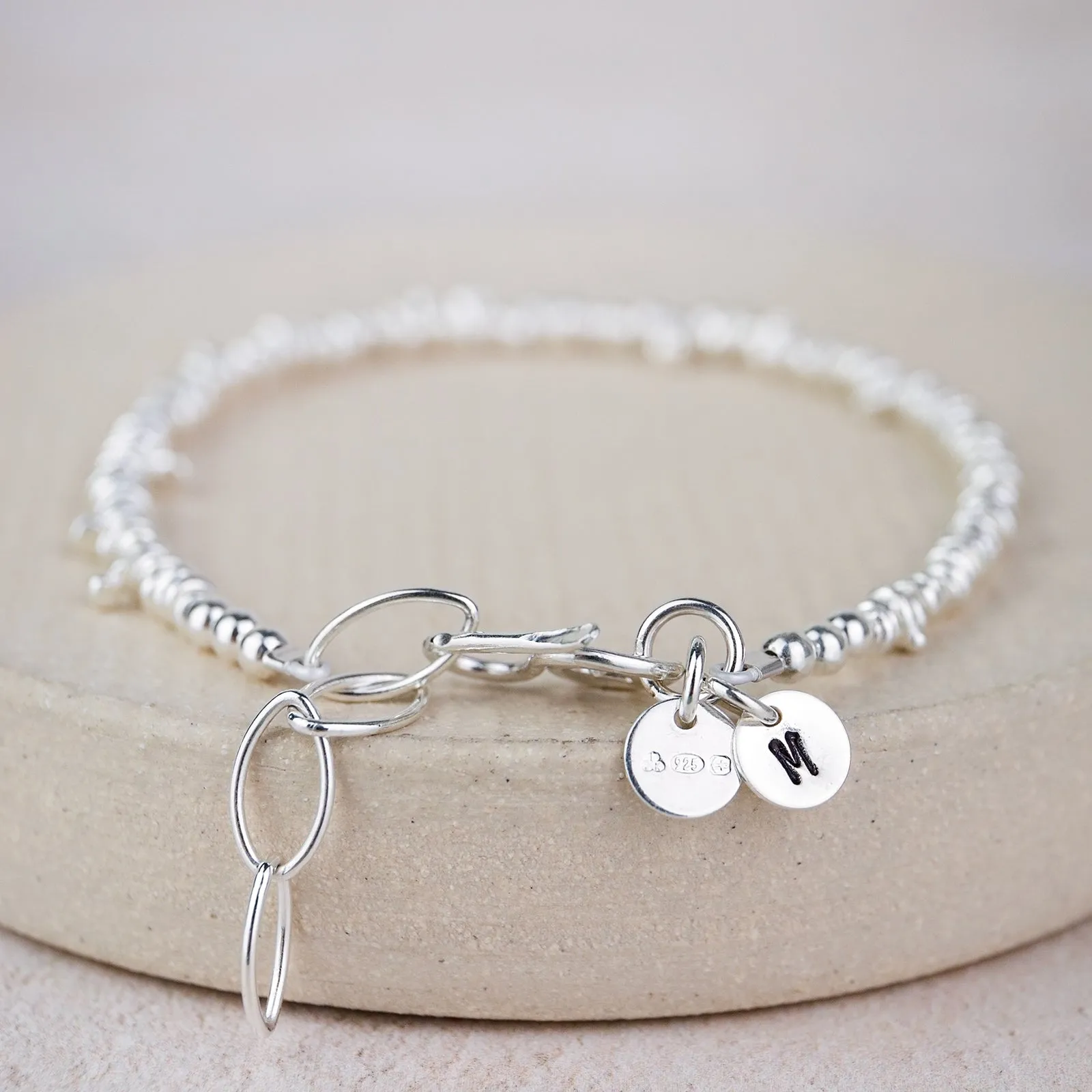 Sterling Silver Small Nugget Bracelet