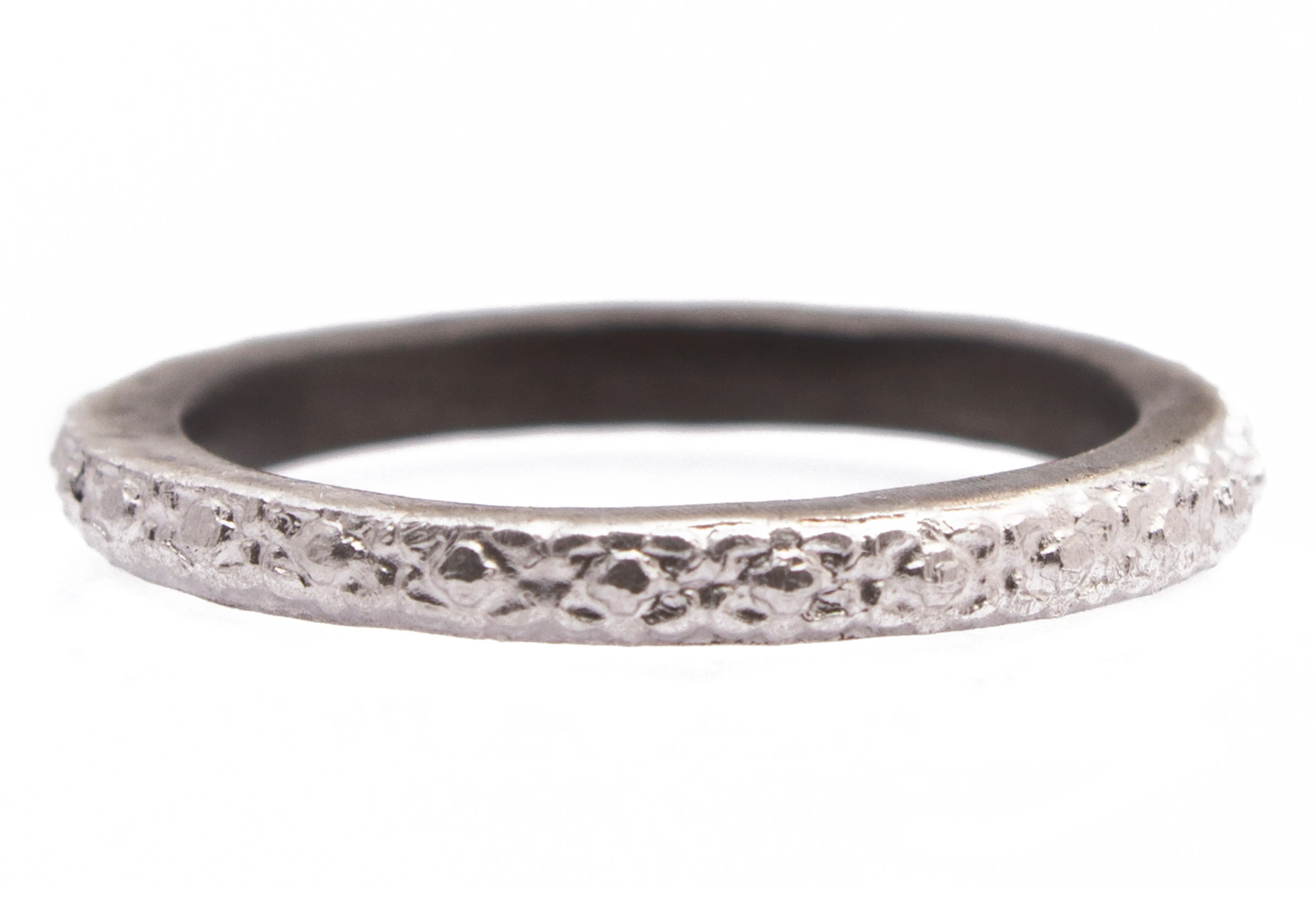 Sterling Silver Textured Stack Ring