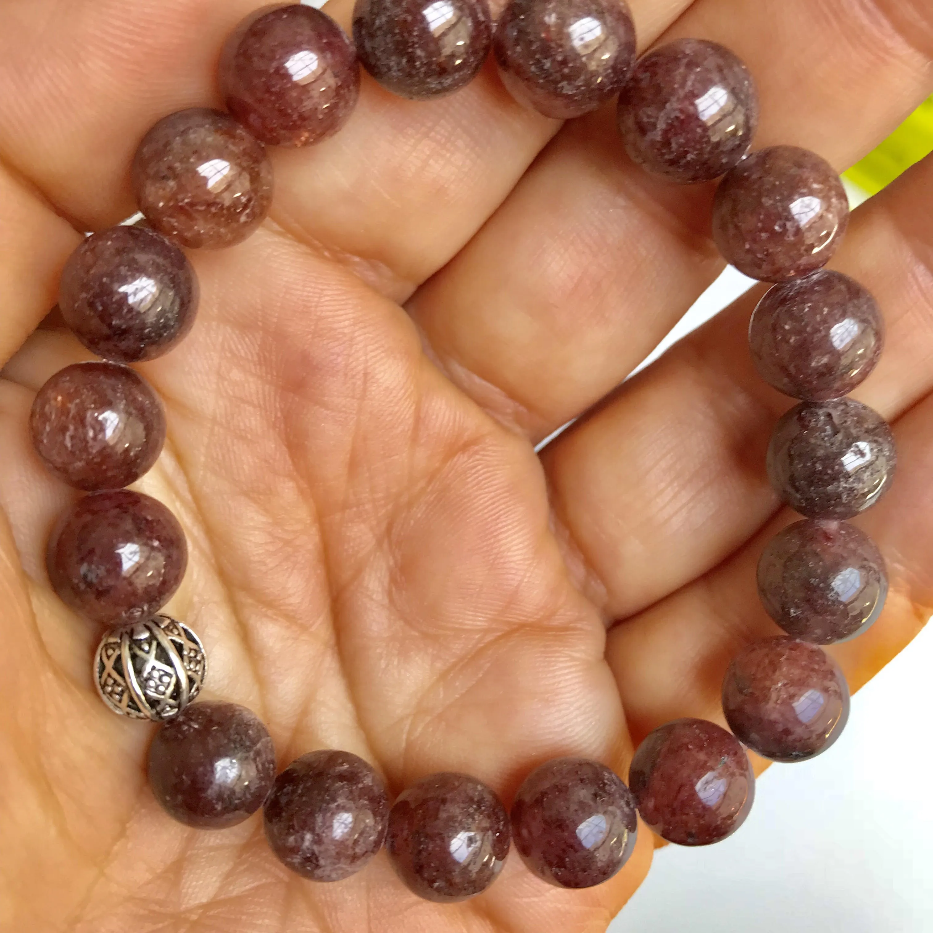 Strawberry Quartz Genuine Crystal Bracelet