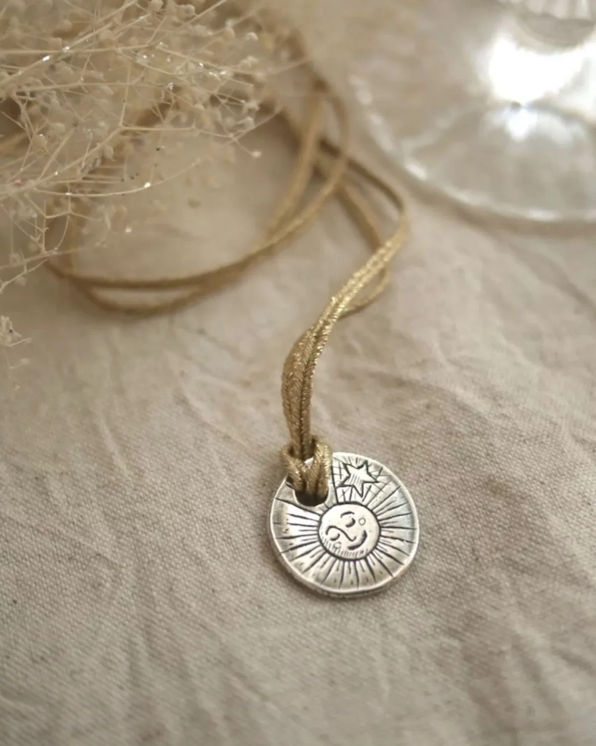 SUN pendant in recycled silver