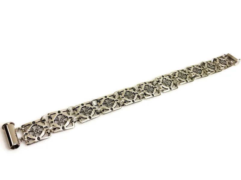 Sunburst Silver Bracelet