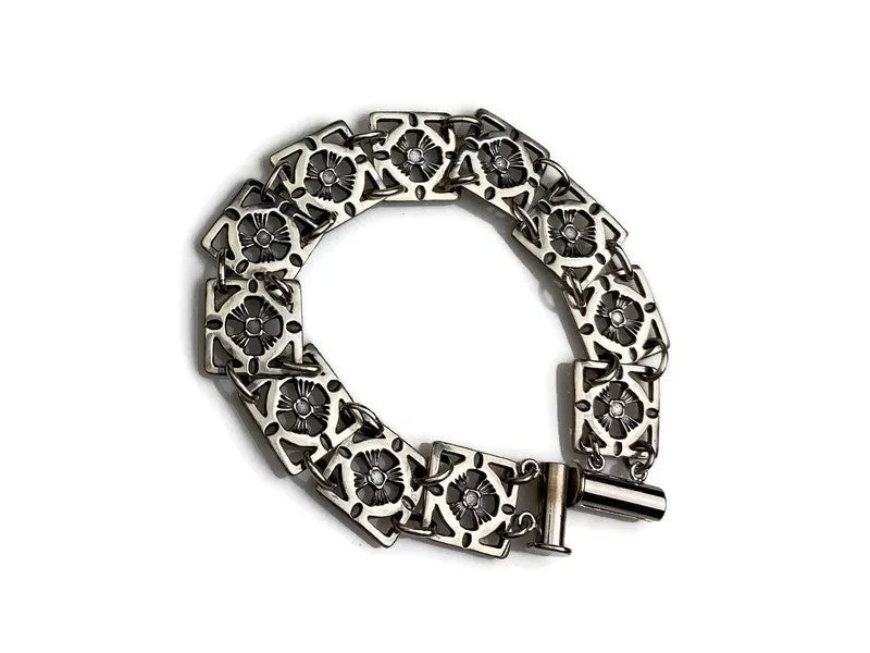Sunburst Silver Bracelet