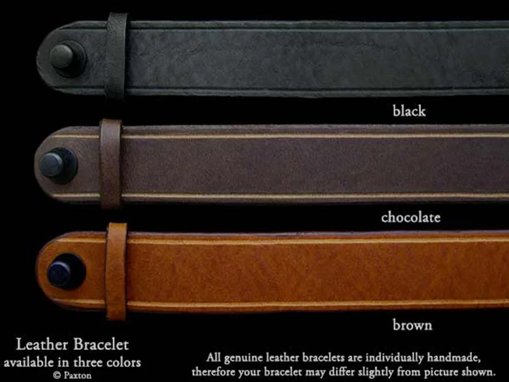 Sword Saber Bracelet Sterling Silver on Genuine Leather