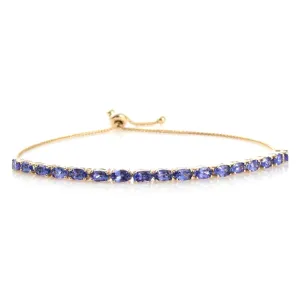 Tanzanite 925 Sterling Silver Tennis Bracelet Jewelry
