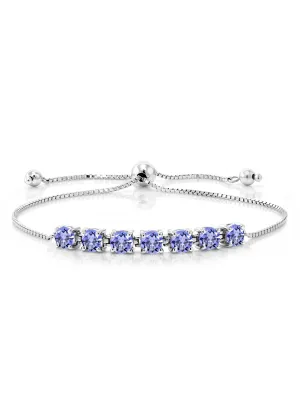 Tanzanite 925 Sterling Silver Tennis Bracelet Jewelry