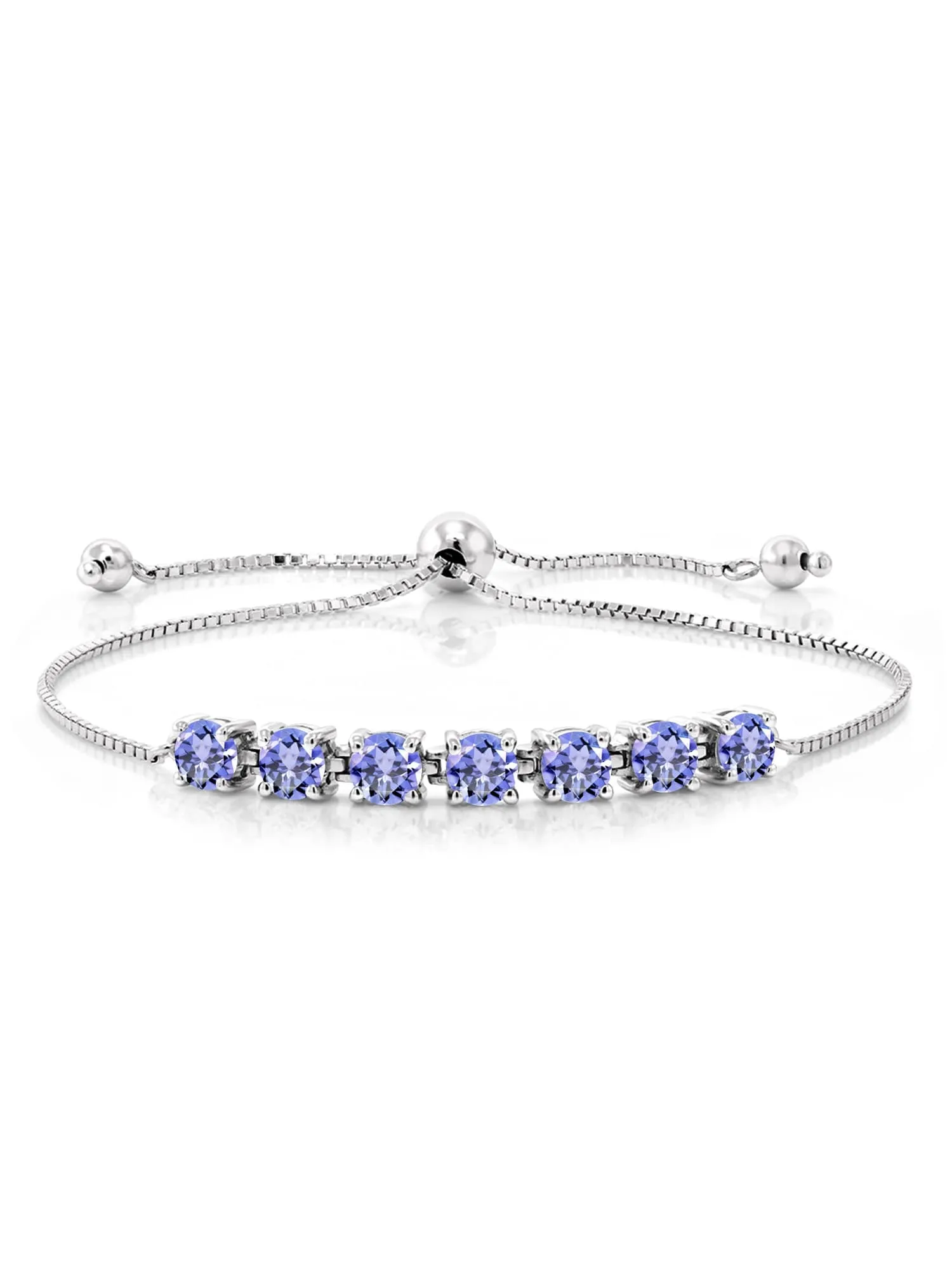 Tanzanite 925 Sterling Silver Tennis Bracelet Jewelry