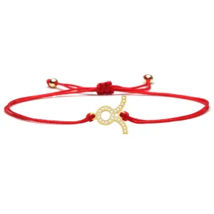 Taurus Zodiac Red String Protection Bracelet