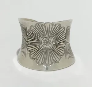 Thai Hill Tribe Silver Floral Ring