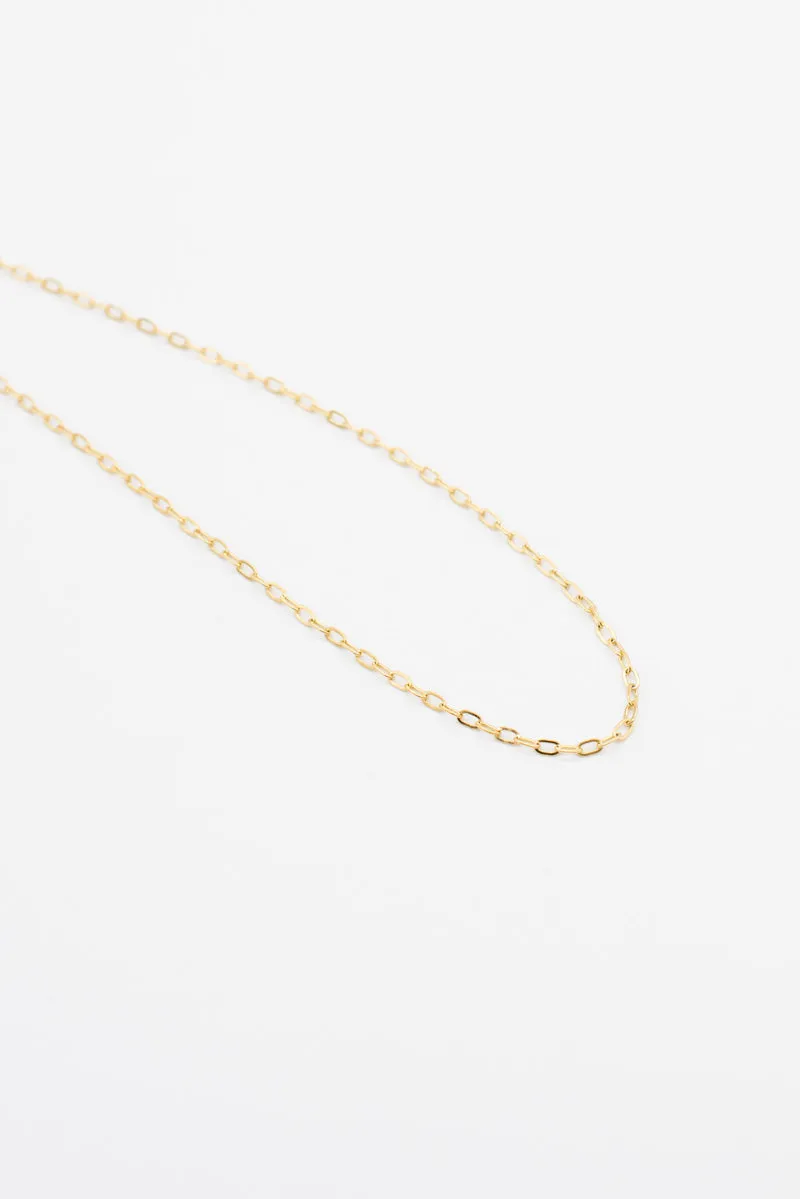 Thin Delicate Chain Necklace - Gold Plated