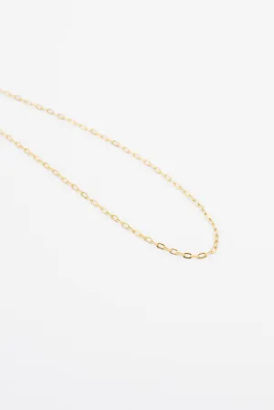 Thin Delicate Chain Necklace - Gold Plated
