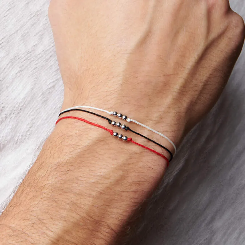 Three Bead String Bracelet