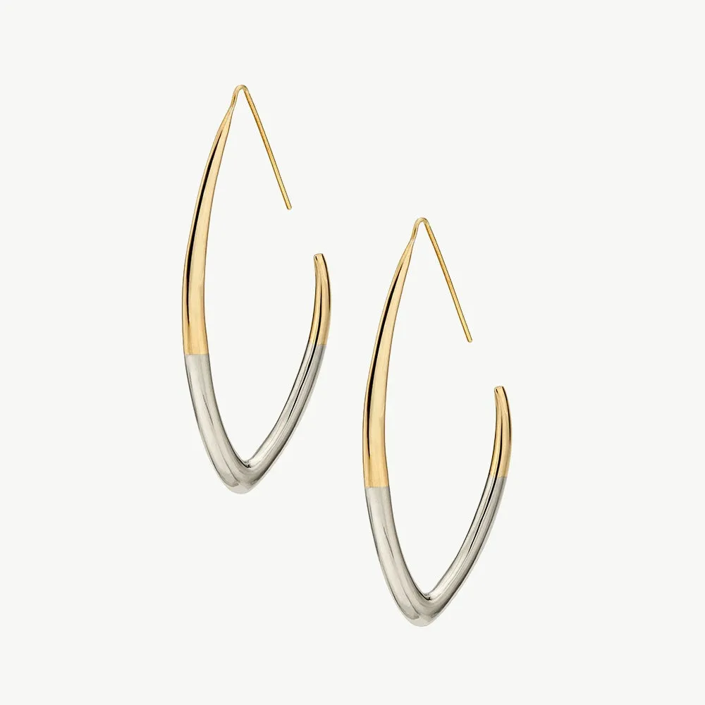 Tulla Outline Threader Earrings