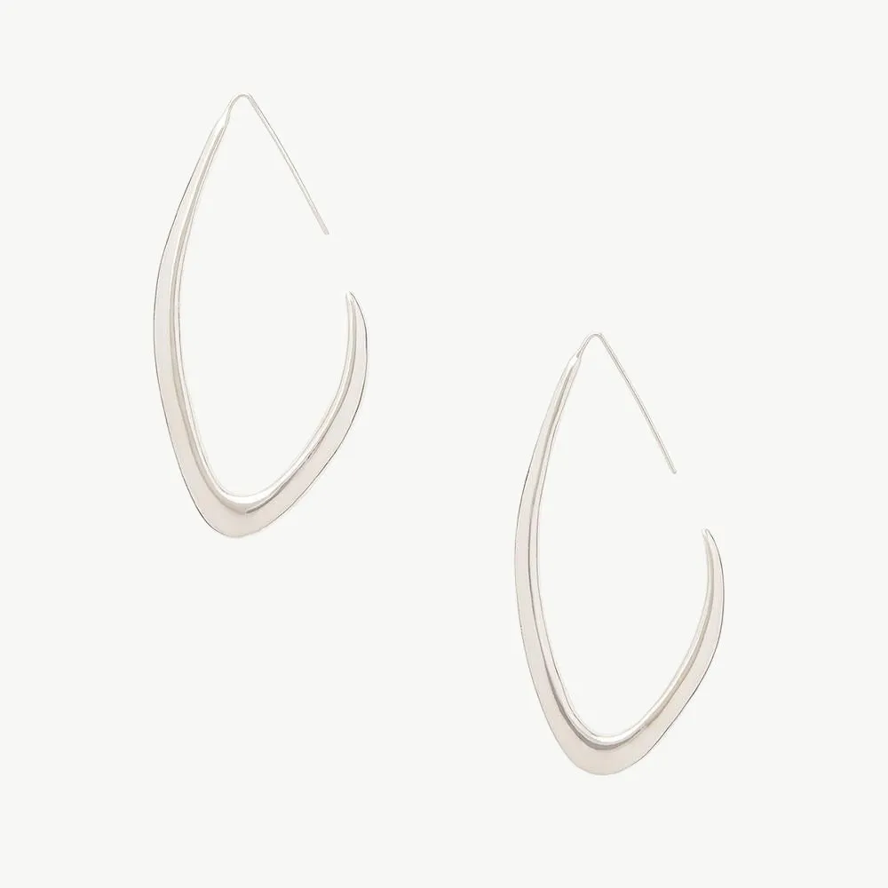 Tulla Outline Threader Earrings