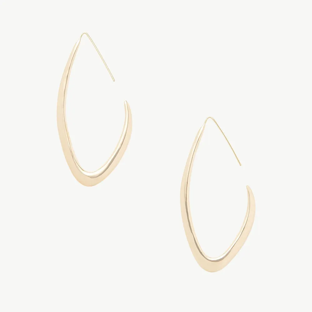 Tulla Outline Threader Earrings