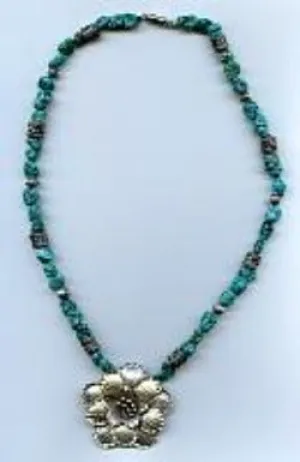 Turquoise and Thai Necklace (special order - sold out)