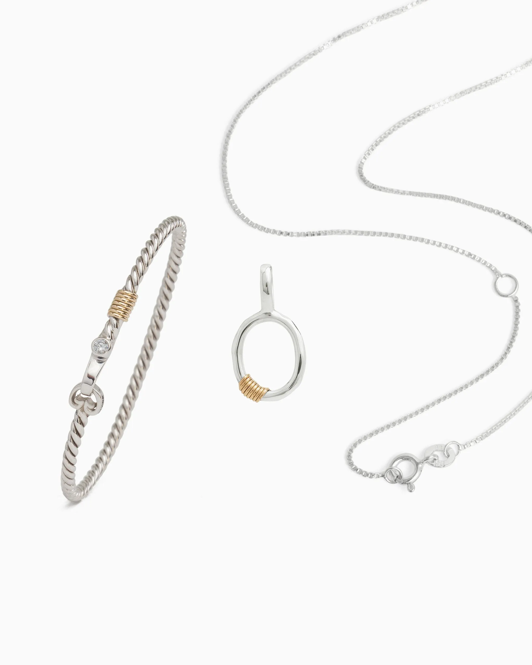 Twisted Hook Bracelet & Lucky Loop Necklace Bundle