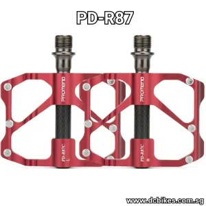 Ultra Smooth Red/Black Aluminum Bicycle Pedals