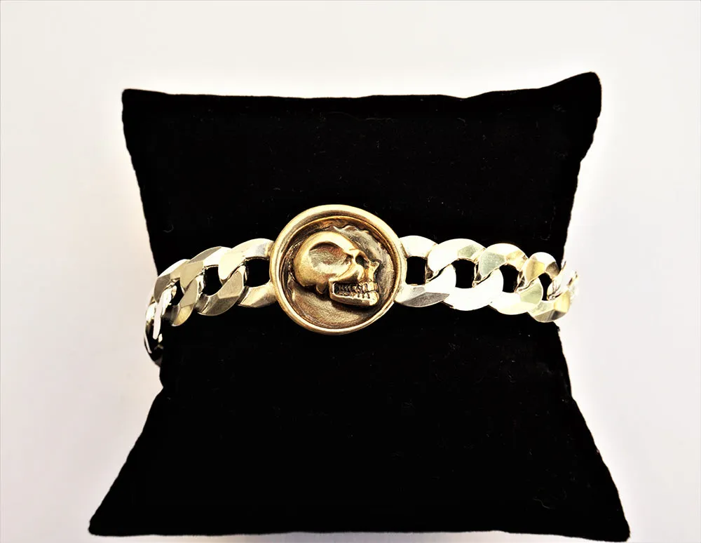 Wax Seal Skull Curb Bracelet