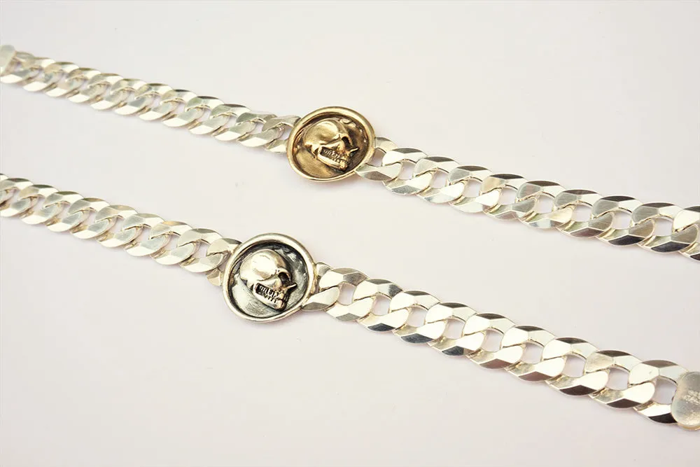 Wax Seal Skull Curb Bracelet
