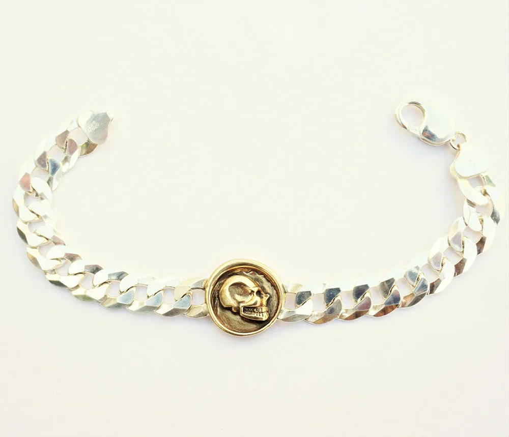Wax Seal Skull Curb Bracelet