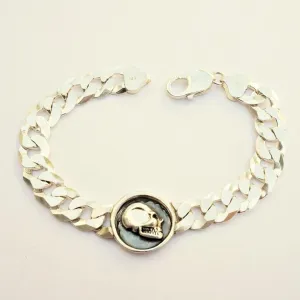 Wax Seal Skull Curb Bracelet