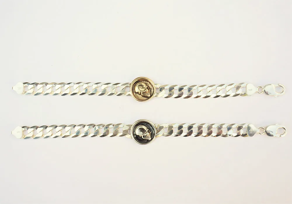 Wax Seal Skull Curb Bracelet