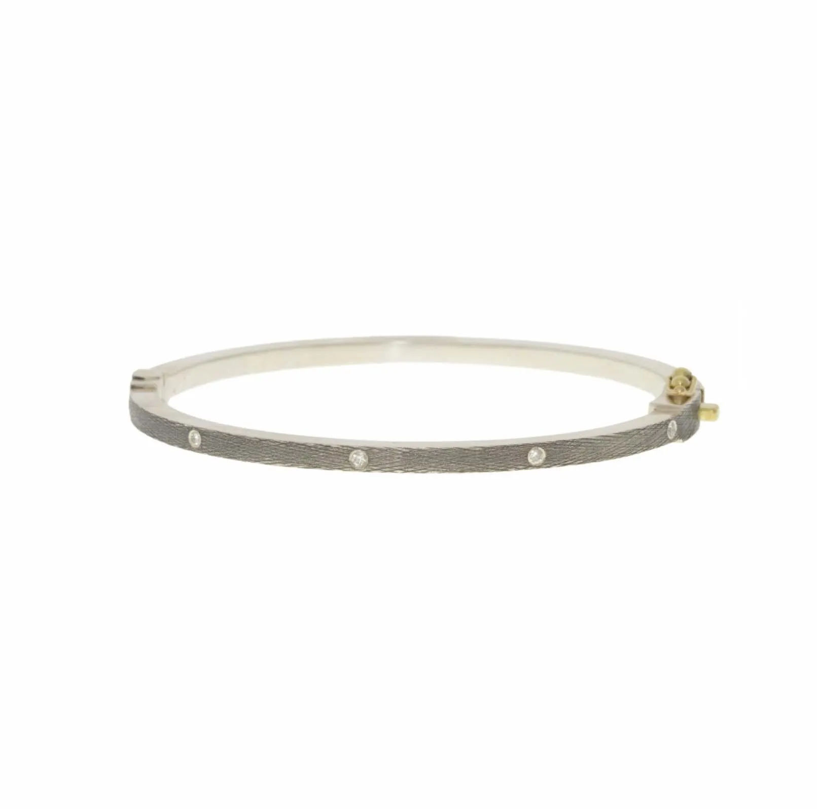 White Gold Olly Lux Bangle
