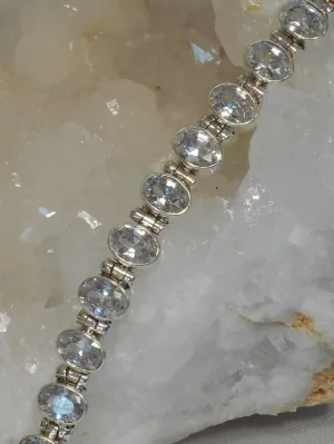 White Topaz Tennis Bracelet 1